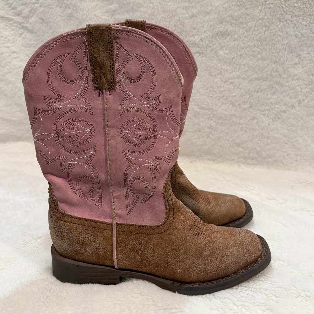 Roper little Kids Pink Cowboy Boots Size 12 Horse Girl Cowgirl Western